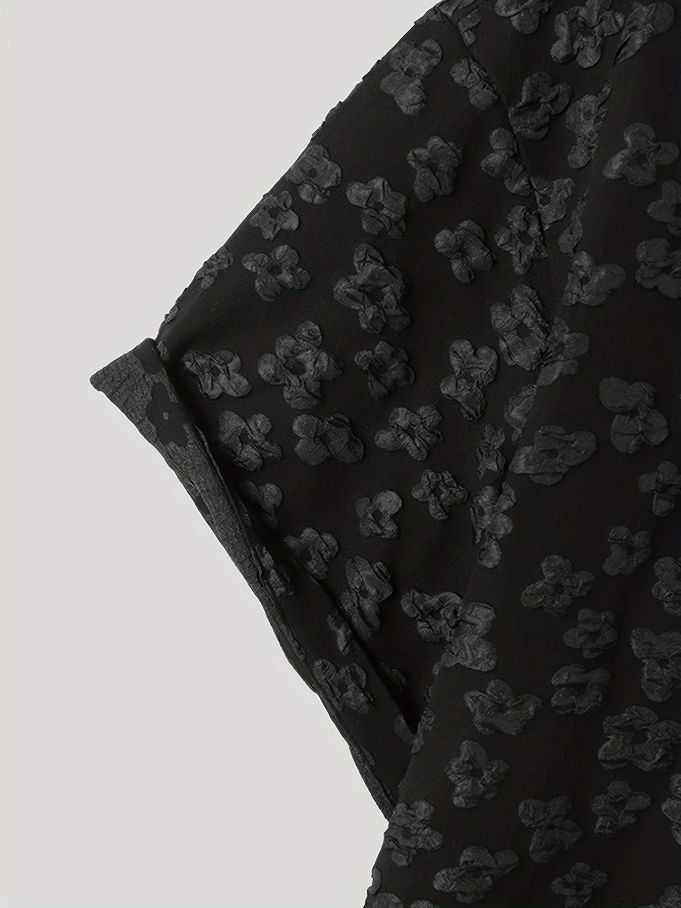 INCERUN Bohemian Floral Print Casual T-Shirt - Loose Fit, Button-Down, Polyester Blend, Machine Washer