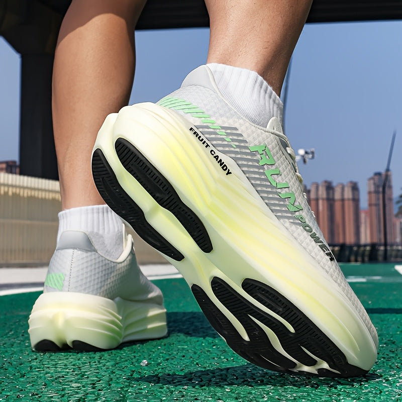 Lightweight breathable running shoes for men - Low-profile stability design with durable rubber outsole for road, trail and gym training - All-season comfort, extended sizes, unisex-friendly (black/orange), Fitness footwear, Sleek Sport