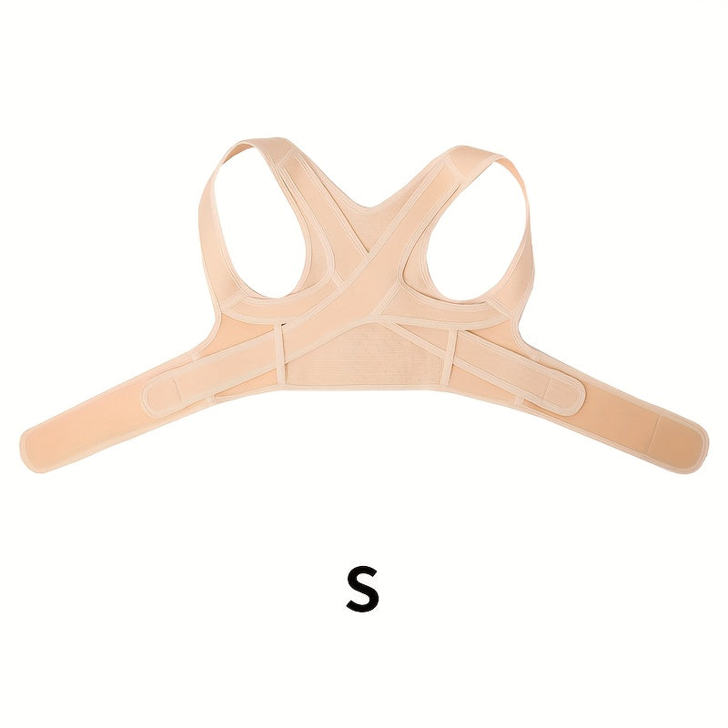 Cinta Postural Ajustável com Suporte Torácico e Lombar - Costas, Corcunda e Ombros Curvados, Cinto de Suporte Corporal Confortável, Ideal para Escoliose e Osteoporose (Preto)