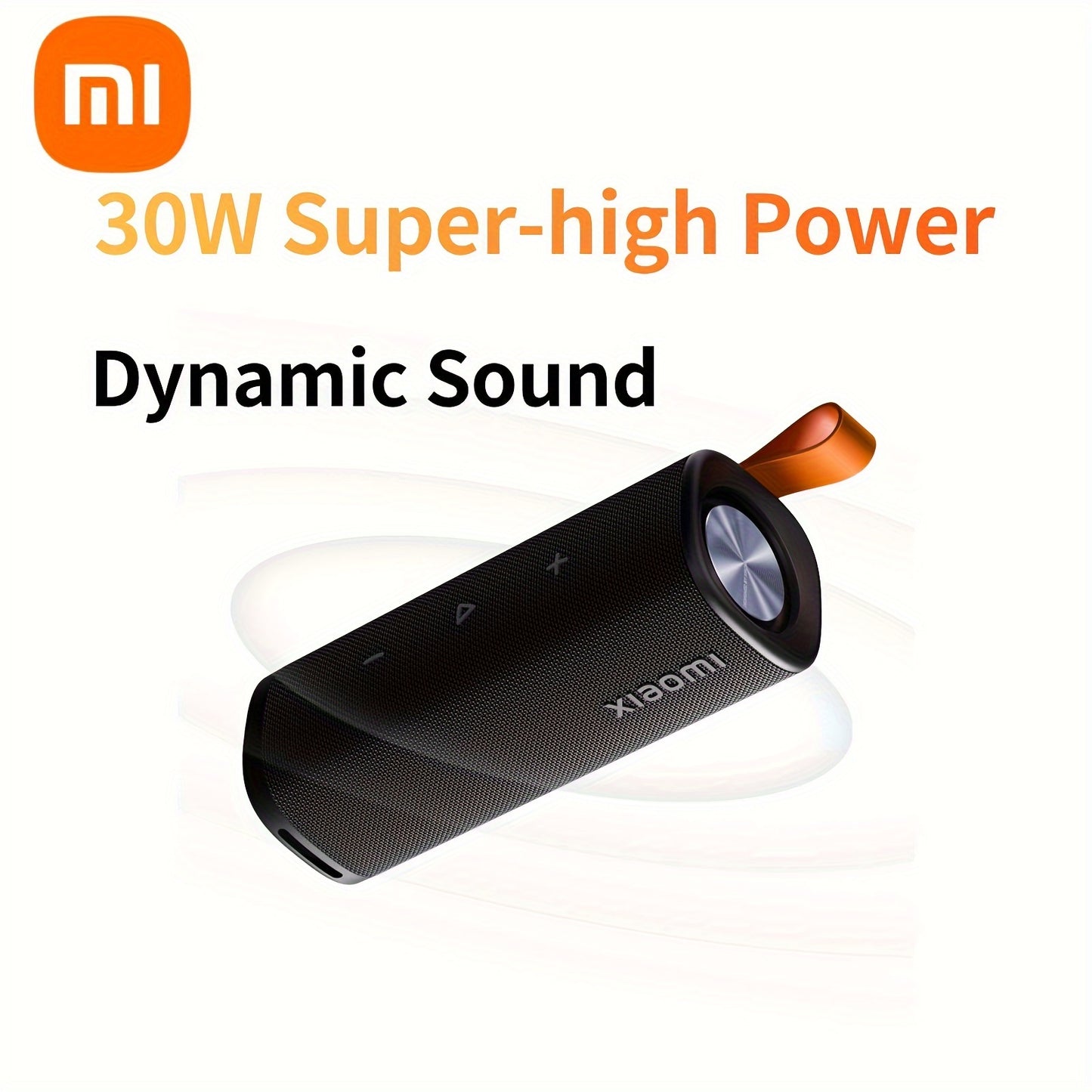 Xiaomi Sound Outdoor Speaker - 30W Output, Up to 12-hour Playtime And 100 Speakers Pair, Support Stereo Combo, Wireless 5.4, Hands-free Calling
