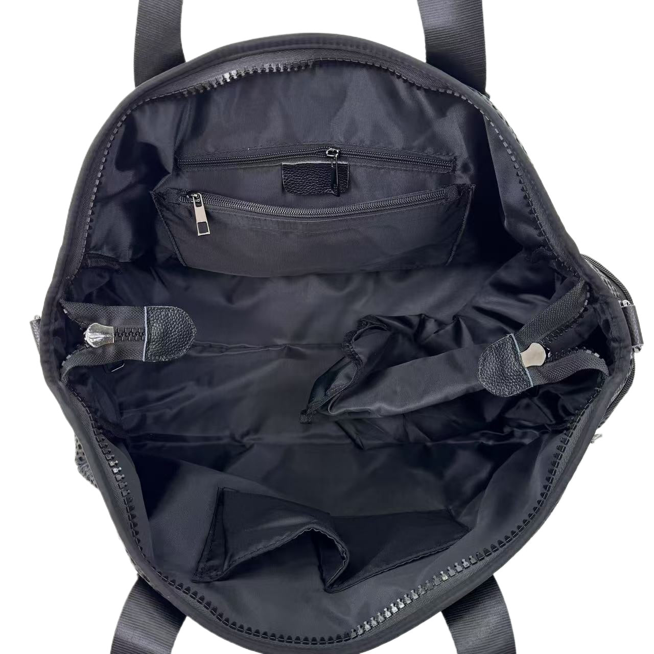 Women's Fashion Minimalist Tote Bag, Large Capacity Sports Gym Bag with Shoe Compartment - Style Splice City Bag, Zipper Closure and Sturdy Handle, Suitable for Business, Vacation, and Everyday Use, Personalised Sports Bag, G