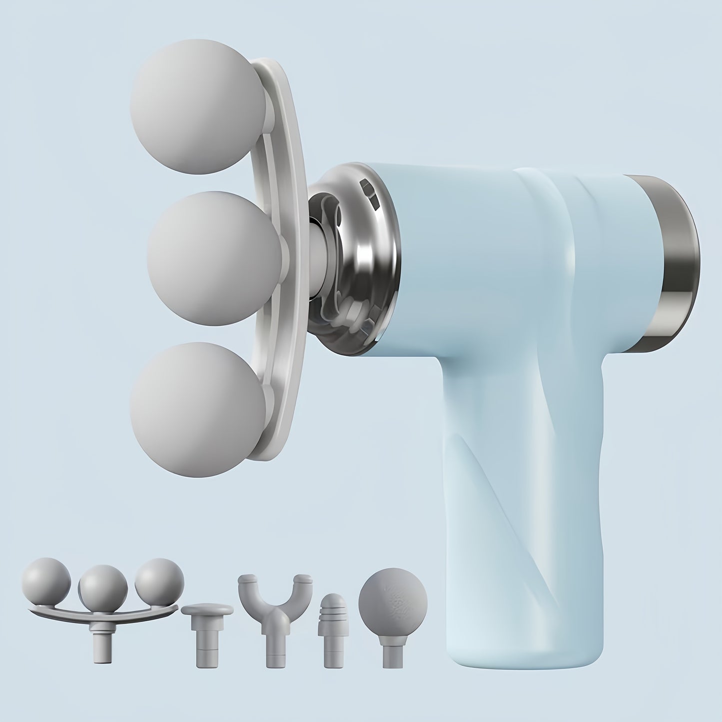 2026 New Preheated Massage Gun, 6 Adjustable Strength Levels for Daily Relaxation to Deep Tissue Needs, Portable with Rechargeable Lithium Battery & 5 Replaceable Heads, Usb Charging Muscle Relaxer For Christmas, Thanksgiving