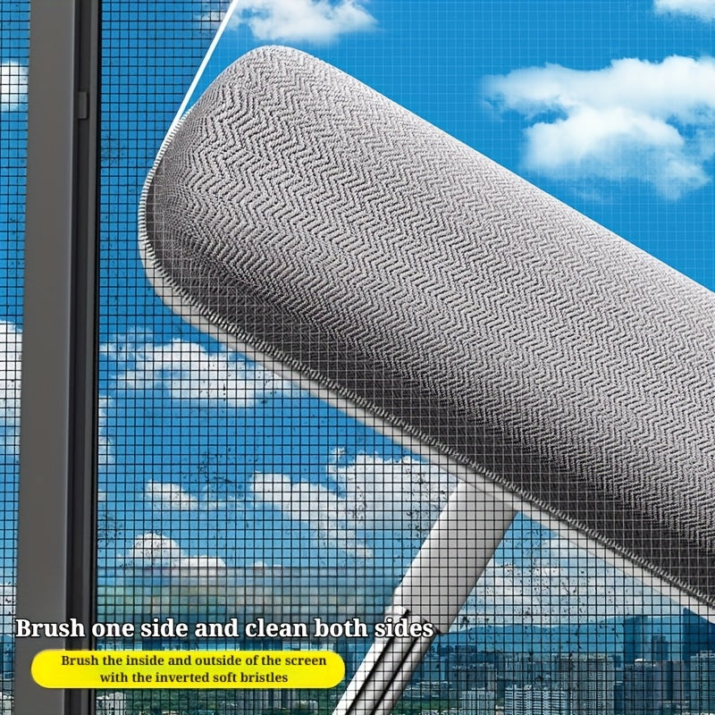 Magical window cleaning brush, extendable handle, screen cleaning brush tool, reusable, pet hair removal tool, home door and window cleaning brush, cleaning supplies, cleaning tools, Halloween/Christmas gifts