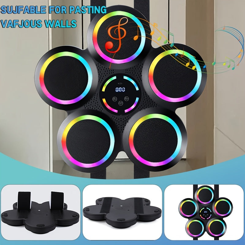 Upgraded design of intelligent music adult boxing machine, wall mounted boxing trainer, boxing target with boxing gloves, electronic boxing pads suitable for home, indoor, and gym use, agile training equipment, gifts