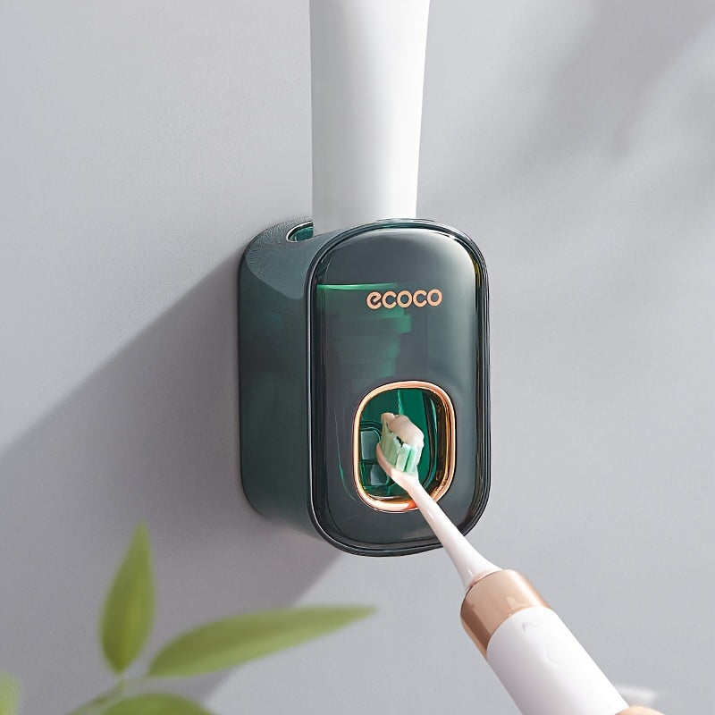 Elegant Wall-Mounted Automatic Toothpaste Dispenser - No Electricity Required