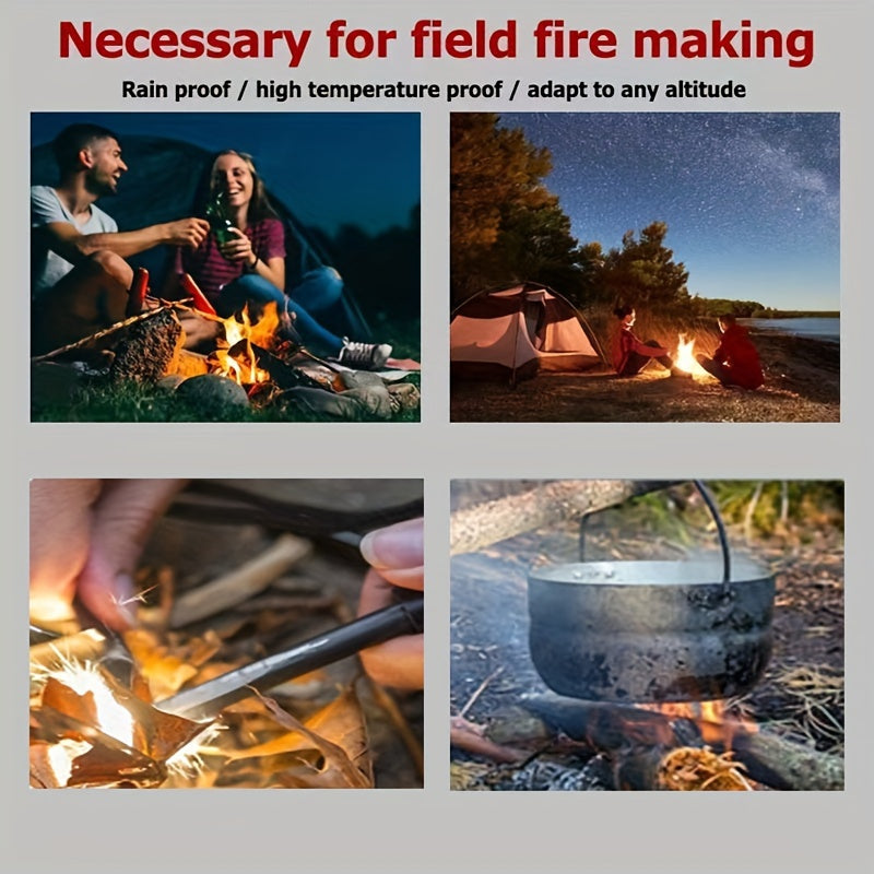 Survival Portable Multifunctional Fire Starter with Emergency Gadget Accessories Kit: The Perfect Outdoor Camping Tool for Emergency Preparedness