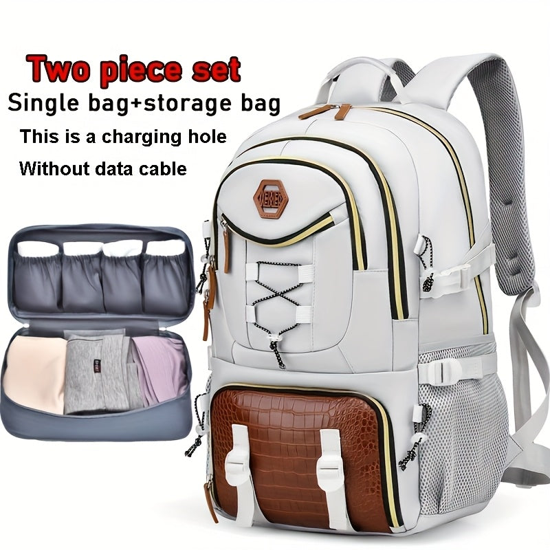 WEIXIER New Multifunctional Men's Fashion Backpack for Short Trips, Business Travel Bag with Multiple Pockets and Large Capacity, Laptop-Friendly, Stylish Casual Shoulder Bag, Commuter Bag, Overnight Stay Bag, Perfect for Stu