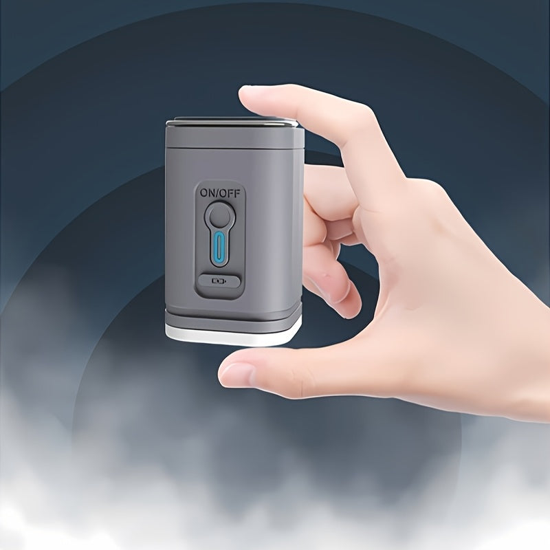 Portable 2-in-1 Cordless Electric Air Pump with Built-in LED Light - Rechargeable Lithium Battery Outdoor Camping Gear for Inflatables, Tents, and Emergency Lighting