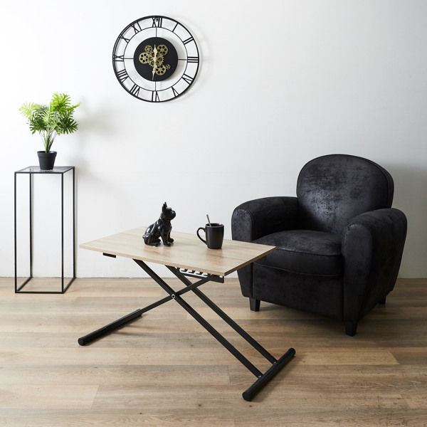 Reassemblable Particleboard Coffee Table 80x48x72cm Natural