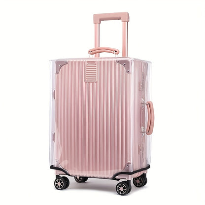 3pcs Luggage Protective Covers, Check-in Shockproof Thick PVC Transparent Dustproof Covers for 50.8cm+60.96cm+71.12cm Suitcases, Waterproof &amp; Durable
