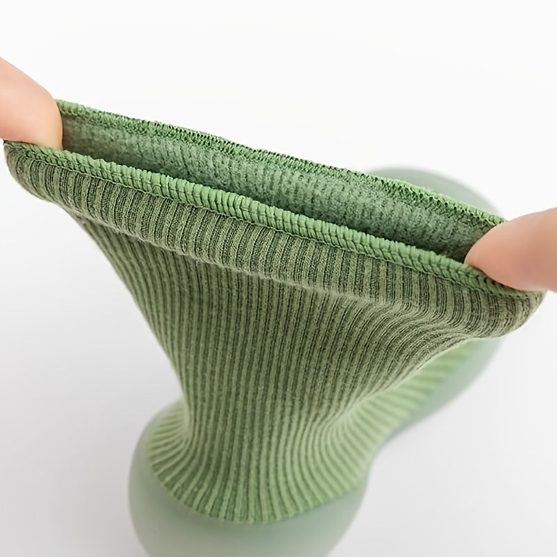 Sapatos casuais e confortáveis ​​de cano alto com sola de borracha para bebé menino, respiráveis ​​e antiderrapantes, ideais para uso interior e exterior, no outono e inverno.