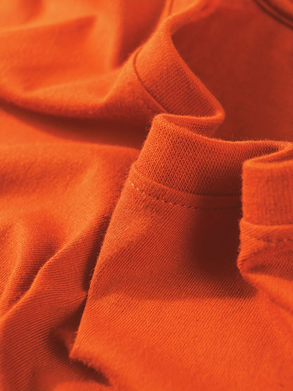 T-shirt infantil de cor sólida, blusa casual de manga curta, t-shirt infantil para o verão.