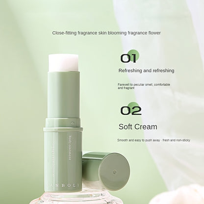 Hanboli Herbal Scented Alcohol-Free Solid Stick Perfume for Adults - Floral Fragrance Note, Fresh Body Cream, Portable & Elegant - Perfect Gift for Girls