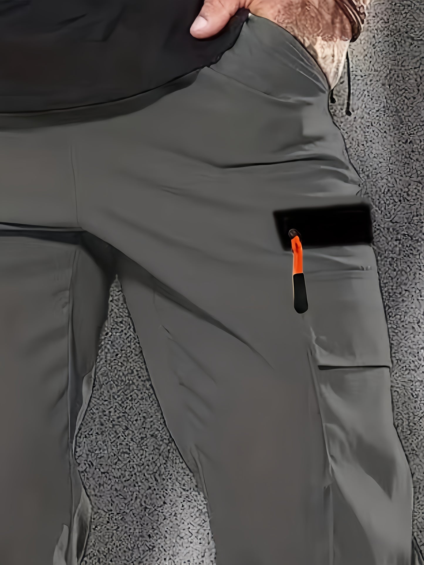 Men's Heavy-Duty Work Pants - Loose-Fit Cargo Trousers with Multiple Utility Pockets, Elastic Waistband, Non-Stretch Fabric for Construction, Outdoor, Everyday Casual - Black Pants (Machine Washable), Outdoor Activities, Func