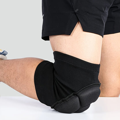 2pcs Heavy-Duty Knee Braces with Thick Cushioning - Adjustable Compression Fit (Black/Tea) for Men and Women, Joint, Post-Surgery, &amp; Knee Stabilizers