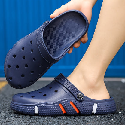 Tamancos unissexo, sapatos para jardim, chinelos leves antiderrapantes, sandálias casuais vazadas para praia, calçado adulto