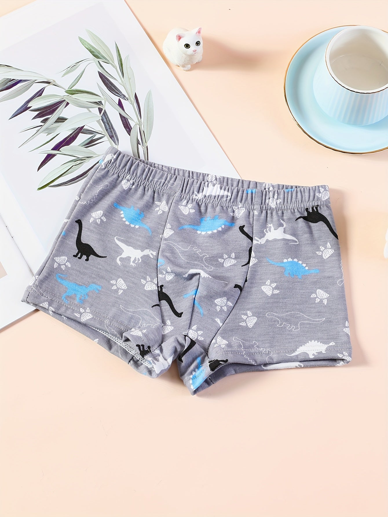 3pcs Toddler Kid Boys Underwear Soft Breathable Cartoon Car Pattern Comfy Boxers Briefs
