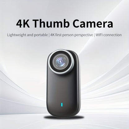 LEMNOI 4K Ultra HD Action Camera, Equipped with 360° Gimbal, Wi-Fi, 4K Video Recording, Long-Lasting Battery Life, Multiple Bicycle/Motorcycle/Helmet Mounts, Compact Design, Suitable for Outdoor And Urban Adventures, Adventu
