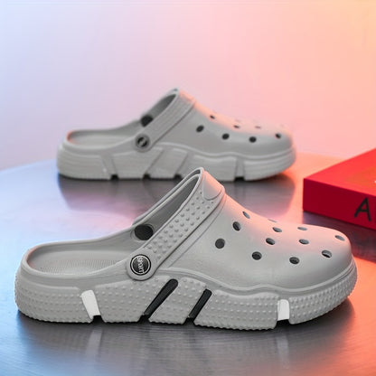 Tamancos unissexo, sapatos para jardim, chinelos leves antiderrapantes, sandálias casuais vazadas para praia, calçado adulto