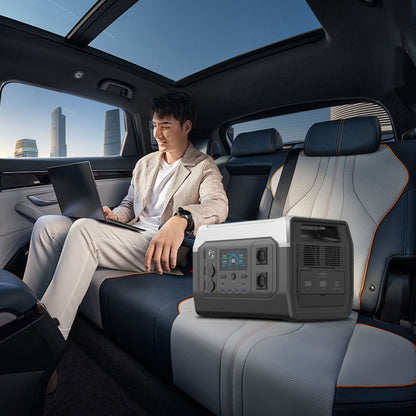 Estação de energia portátil CTOLITY XP1000 de 1800 W com painel solar ETFE de 200 W, bateria LFP de 1024 Wh, gerador solar para campismo, roulottes e viagens.