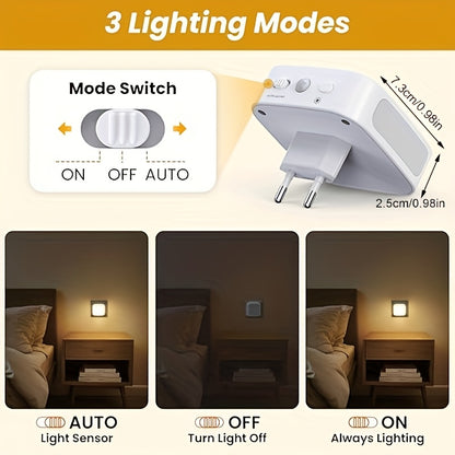 Under Cabinet Light, Plug-in LED Night Light, 1pc or 2pcs, with Motion Sensor, Supports 10%-100% Dimming. Suitable for Offices, Staircases, Hallways, Bedrooms, Basements, Garages, Under Cabinet Lighting, Under Cabinet Lights