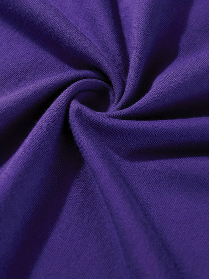 T-shirt infantil de cor sólida, blusa casual de manga curta, t-shirt infantil para o verão.