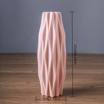 1pc, Nordic Plastic Vase, Creative Modern Vases, Nordic Style Flower Arrangement, Simple Flower Vases Decor, Scene Decor, Room Decor, Wedding Supplies, Wedding Favors (Flowers Not Included)
