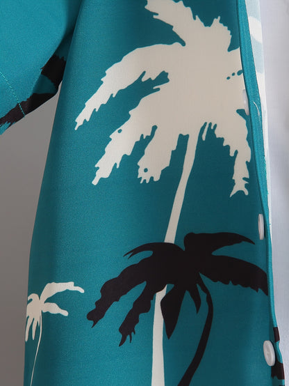 Boys' Summer Fashion Street Shirt Three-piece Set Only Selling Hats, Shirts and Shorts, Perfect for Outdoor