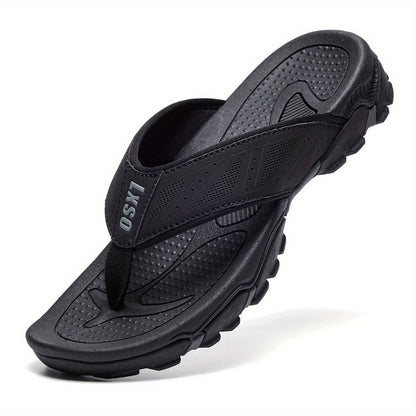 Men's Flip Flops, Outdoor Beach Thong Sandals, Arch Support Athletic Slides, Casual Lightweight Anti-skid Slippers