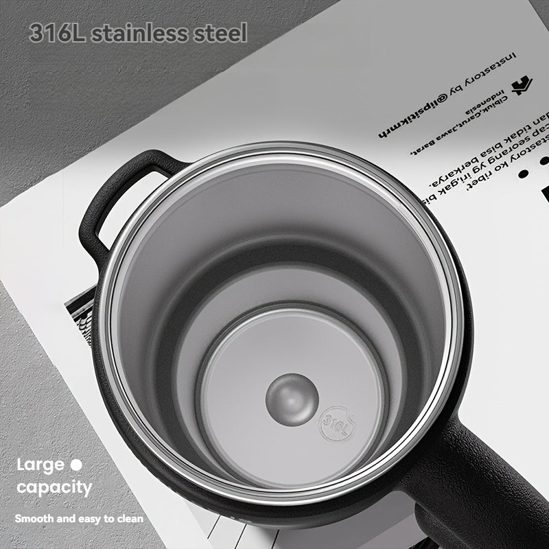 NRMEI 40oz Stainless Steel Water Bottle with Handle - Double Mouth - Leak-Proof - Suitable for Car Cup Holder