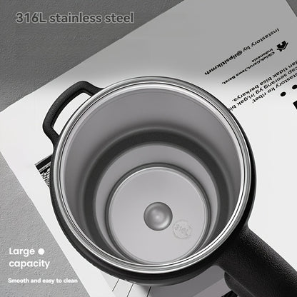 NRMEI 40oz Stainless Steel Water Bottle with Handle - Double Mouth - Leak-Proof - Suitable for Car Cup Holder