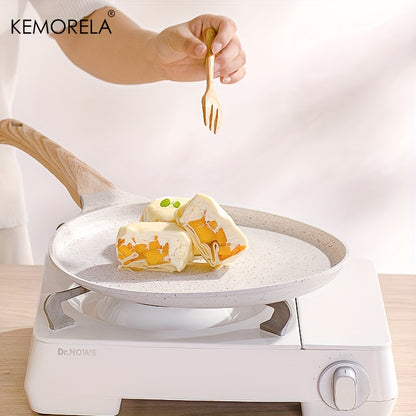 KEMORELA 1pc Medical Stone Crepe Pans, Griddle for Making Tortillas, Quesadillas, Faas, Pancakes, French Toast, for Induction Cooker, Cookware, Kitchen Utensils, Kitchen Gadgets, Kitchen Accessories, Home Kitchen Items