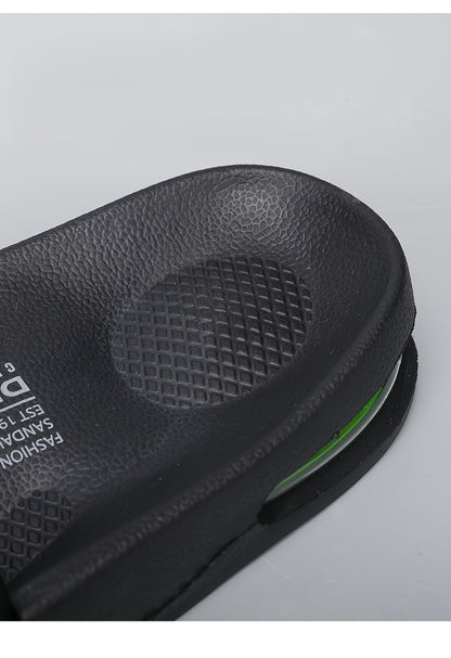 Men'S Casual Slip-On Sandals with "2W" Embroidery - Non-Slip, EVA Material, Black and Brown, Comfortable for Indoor and Outdoor Use, Casual Footwear | Stylish Sandals | EVA Sandals