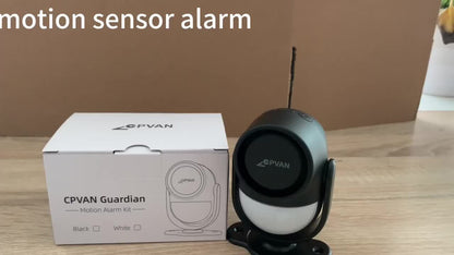 Motion sensor alarm with remote control, 125dB anti-theft alarm system, suitable for home, RV, garage, office, apartment, car