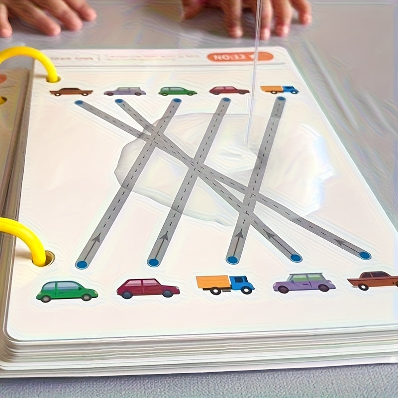 32-Page Reusable Magic Practice Notebook Set | Holistic Brain Development, Pen Control Training and Drawing Education Workbook | Learn Writing Skills, Paper Material, Educational Workbook | Color Pages | Durable Binding