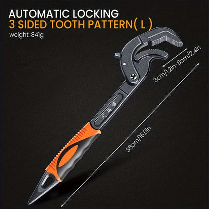 Universal Wrench Multifunctional Opening Wrench Adjustable Ratchet Spanner Hand Repair Tools