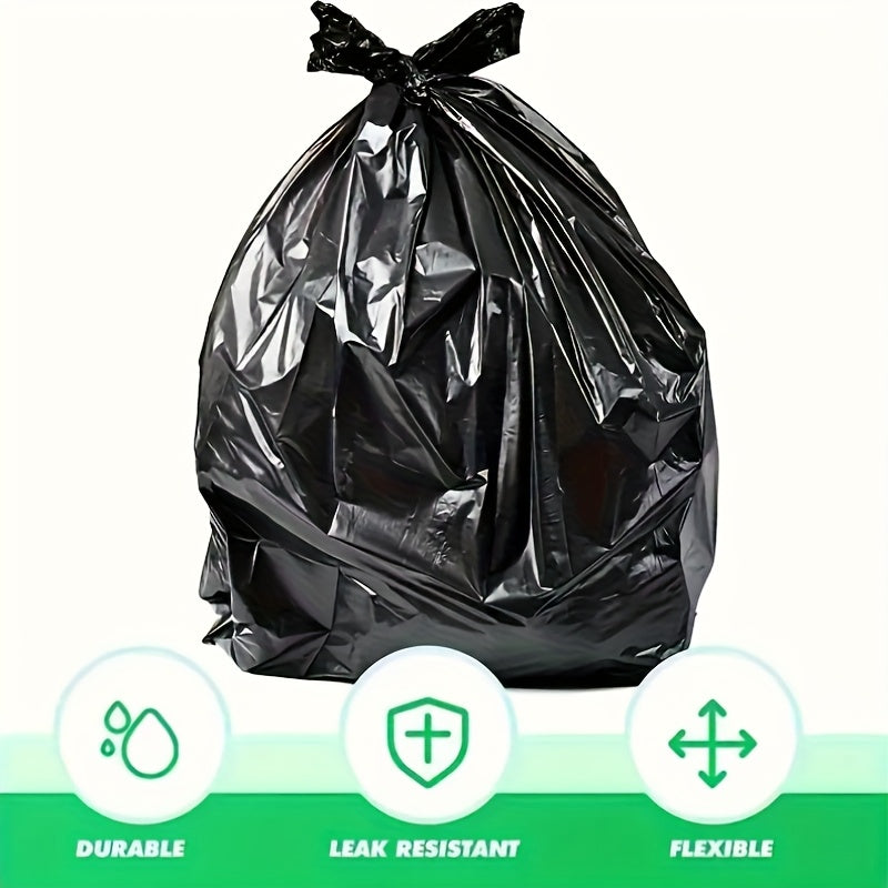 5 rolls of 100 black portable trash bags - suitable for offices, kitchens, living rooms, bathrooms, outdoors and other multi-purposes