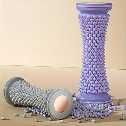 1pc Plantar Fascia Foot Massager - Rolling Trainer for Home Use, Non-Electric, Plastic Material for Improved Foot Comfort