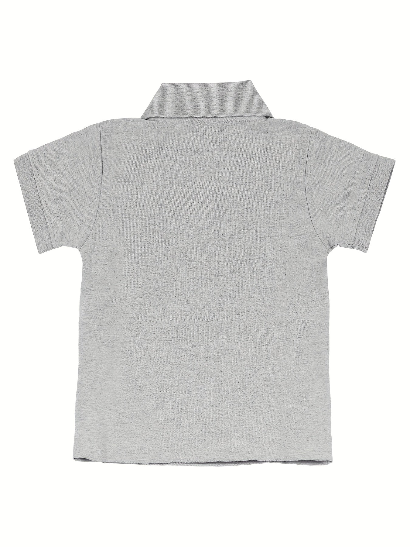 Boys' Casual Lapel Shirt Youngsters's Top Short Sleeve T-Shirt Youngsters's Clothing Comfortable Breathable