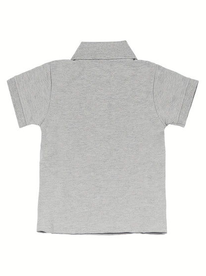 Boys' Casual Lapel Shirt Youngsters's Top Short Sleeve T-Shirt Youngsters's Clothing Comfortable Breathable