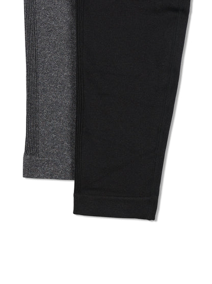 2-Pack Plus Size High-Waisted Butt Lifting Fitness Pants, Women's High Elasticity Quick-Dry Tight-Fit Sports Running Yoga Long Trousers