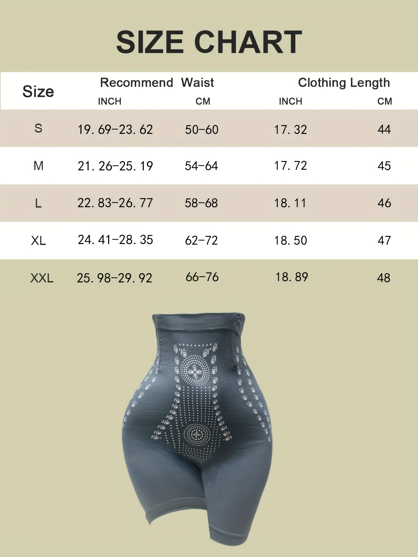 1pc Women's High-Waist Shapewear Waist Trainer Panty - Posture-Correcting Tummy Control Leg Opening, Butt Lift & Abdomen - Multi-Size Options (S-XXL) - Non- Body Shaping Underwear with High & Smooth Texture - Felt Belly Contr