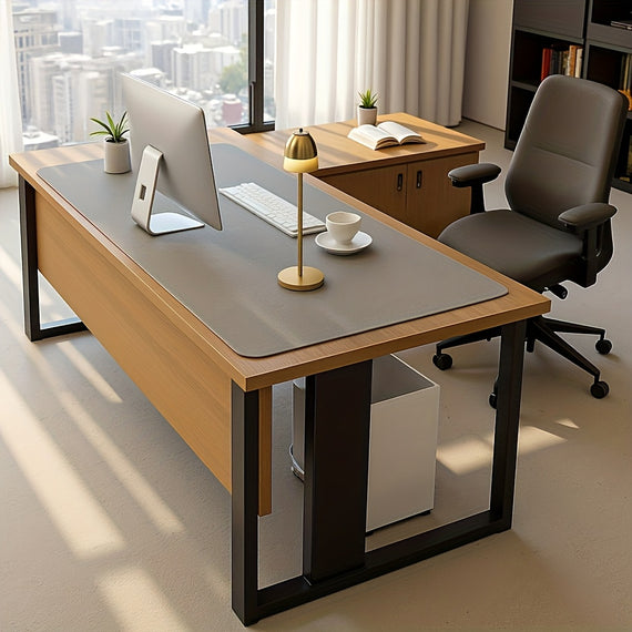 Tapete de Secretária em Pele PU – Antiderrapante e Fácil de Limpar