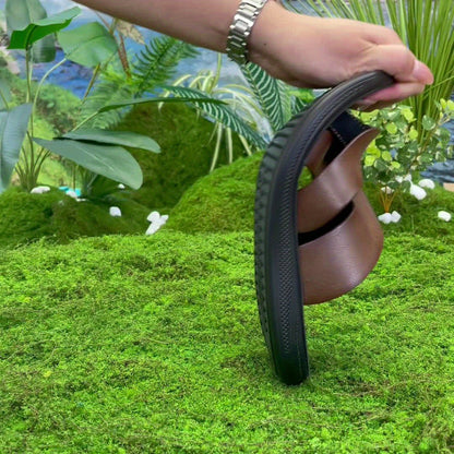 Men'S Summer Sandals - Breathable Microfiber Synthetic Upper, Slip-On Round Toe Beach Shoes with Faux Insole & Sole, Fashionable Vacation Style for Daily & Outdoor Use