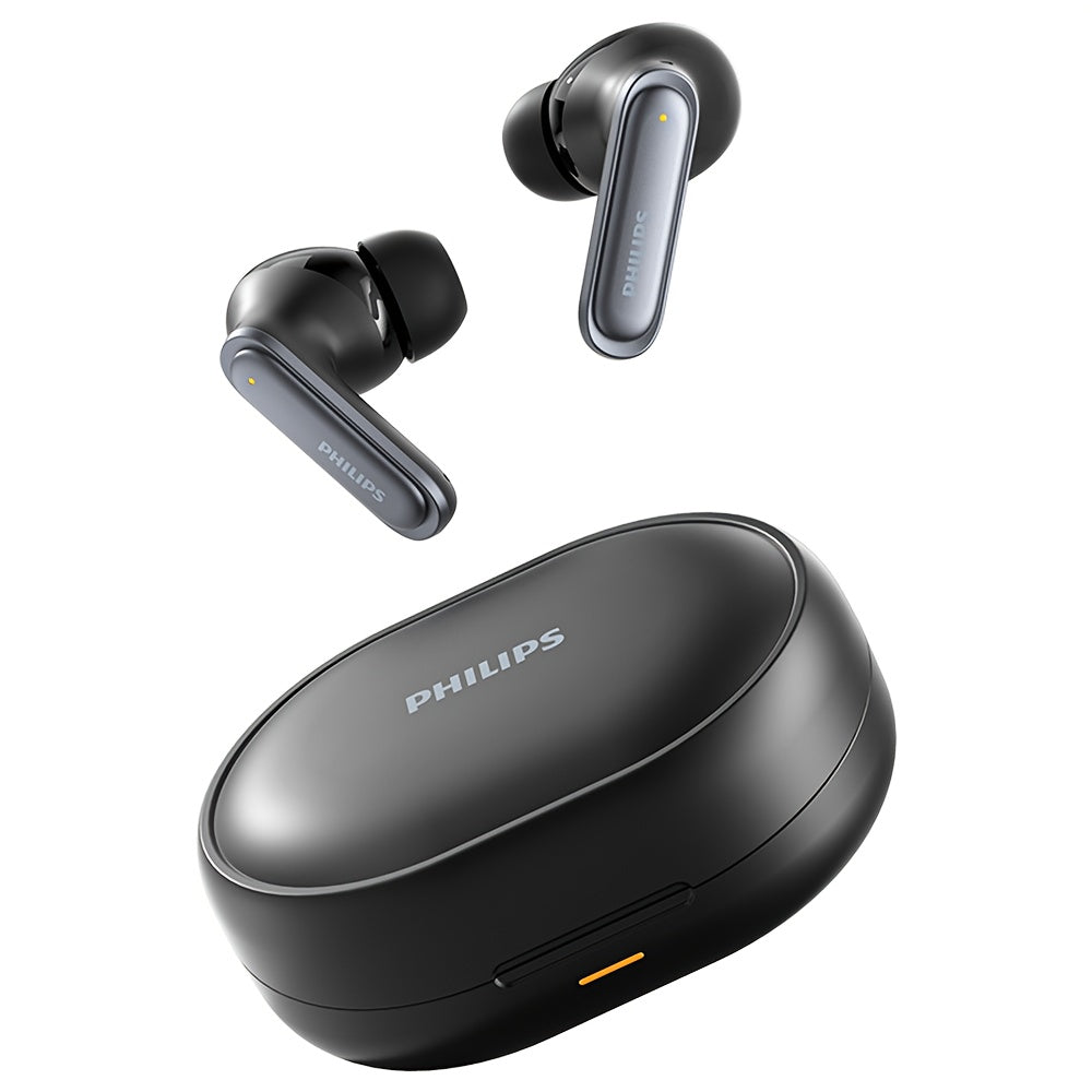 2025 for Philips Wireless Noise Canceling Headphones with 400mAh Battery, Double-Click Left Ear to Switch Mode, Lightweight &amp; Portable, USB-C Charging, Condenser Microphone, Semi-Open Back Design, Ideal Gift for Gamers &amp; Mus
