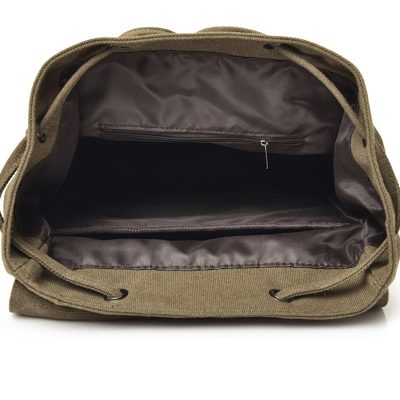 Fashionable Trendy Backpack, Casual Canvas Bag, College Style Travel Backpack Student Schoolbag