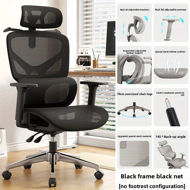 Ergonomic Chair, Comfortable Chair, Gaming Chair, Mesh Chair, Breathable Chair, Waist Support, Lumbar Support, Swivel Chair, Height Adjustable Chair, Home Office Chair, Ergonomic Chair