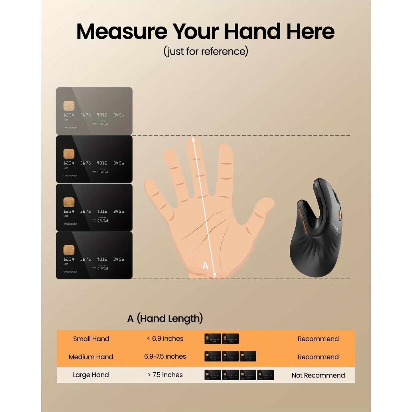 Ergonomic Vertical Mouse, BT Rechargeable Mouse Wireless, Ergo Mouse With 3 Multi-Device For PC/Notebook/Laptop, 2.4GHz Optical Mouse For Windows, Mac OS