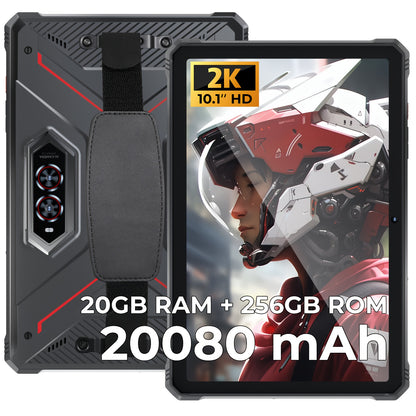 HOTWAV R9 Pro 11inch 2K FHD+Display Tablet, Android 14, 20080mAh 20GB (6GB+14GB Expandable)+256GB (2TB TF) Outdoor Tablet, 64MP Rear Main Camera, 16MP Front Camera, Octa-core/Dual SIM 4G, IP6X &amp; IPX8 High Quality Tablet, Dual