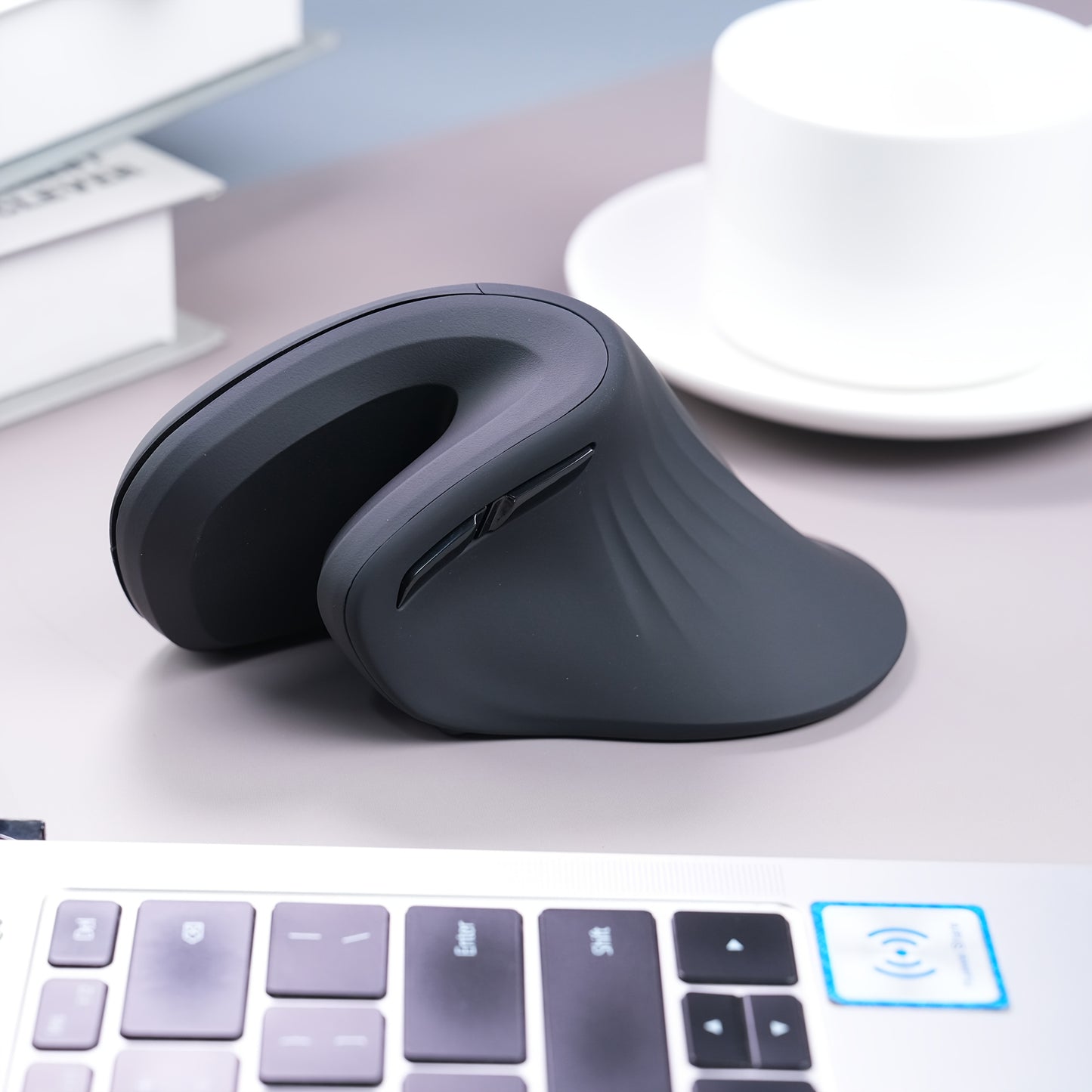DAREU Magic Hand Design Multi-level Adjustment Ergonomic Vertical Wireless Mouse, 2.4G Portable Office Super Cost-effective Right-hand Mouse Easy to Work and Study High-performance Windows/Mac/Laptop Laptop Mac/Laptop/Mac Bir